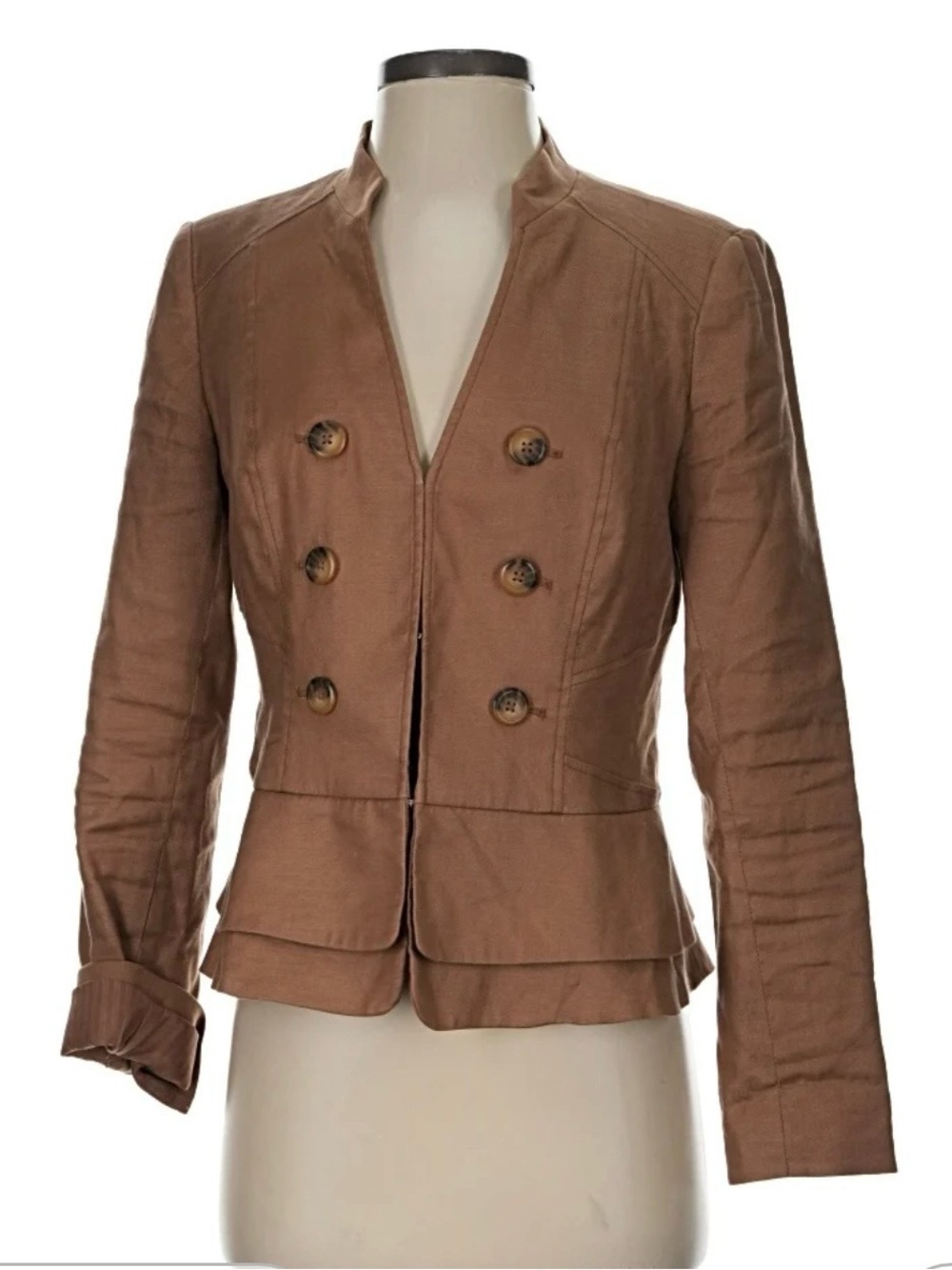 White House Black Market Linen Blazer